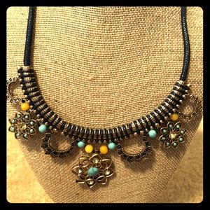 Navy and Yellow CHLOE & ISABEL Necklace